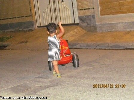 دوچرخه سواری یزدان جون