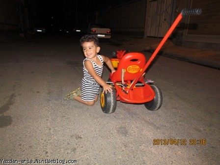 دوچرخه سواری یزدان جون