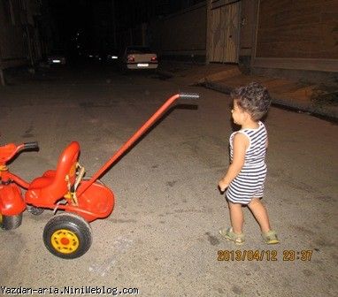 دوچرخه سواری یزدان جون